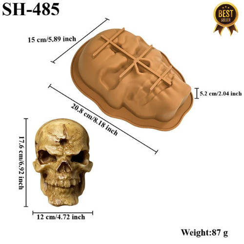 Halloween skull chocolate - halloween,