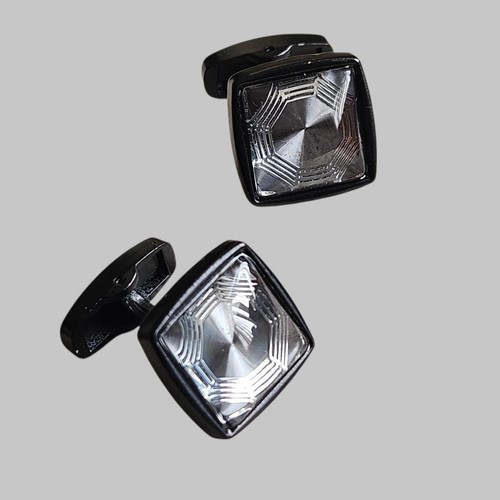 Square black and - and, men's