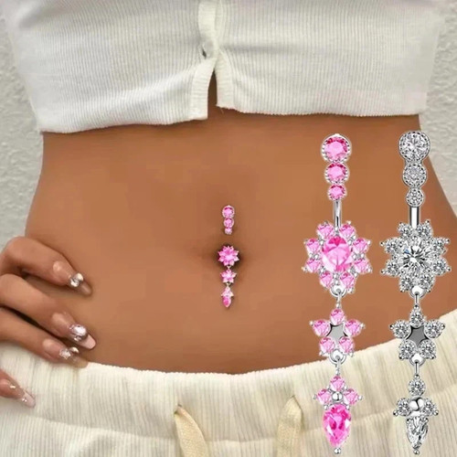Belly bars button piercing bar - belly,