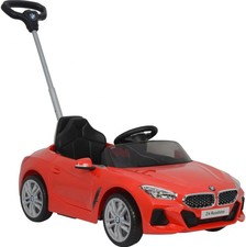 BMW Z4 Push Along Ride On for Toddlers with Steering Wheel and Music
