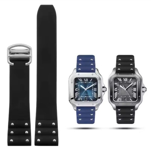 21mm silicone rubber strap for - rubber,