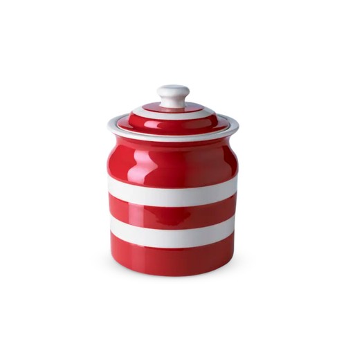 Storage jar cornishware red - storage,