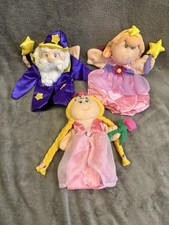 ELC Hand Puppets wizard Fairy Princess set of 3 Early Learning Centre VGC 2005/6