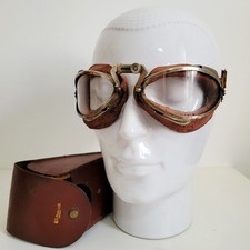 RARE WW2 - LUXOR 9 - GOGGLES RAF FLYING, BATTLE OF BRITAIN KIT MEYROWITZ