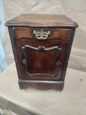 Late 19th Century Cabinet Scuttle Log/Coal Bin/ Bucket On Casters With Handles