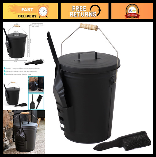 Gallon metal ash - ash, with