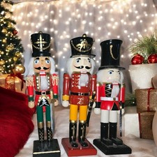 Set Of 3 Wooden  Christmas
