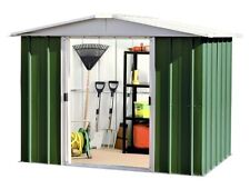 771 Returned Yardmaster Green Metal Garden Shed - Max Ext Size 6'8"x 7'1"