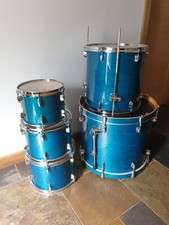 Mapex M birch Shell Pack - in a transparent saphire consisting of 5 drums