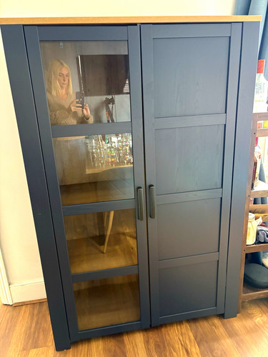 Blue freestanding storage - blue,