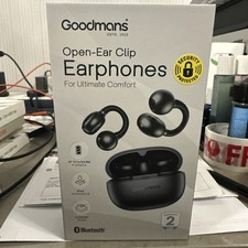 Goodmans Open-Ear Clip Earphones BLACK ULTIMATE COMFORT  ❤️🎁🎄