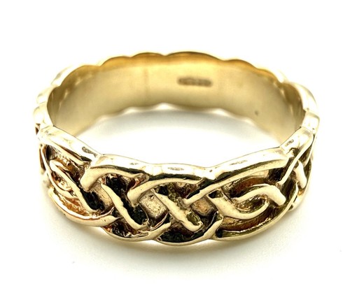 9ct gold celtic - 9ct, ring