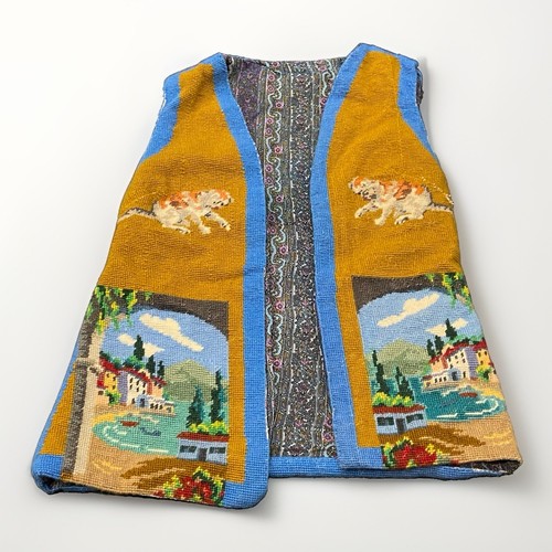 Vintage tapestry waistcoat - vintage,