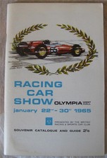 RACING CAR SHOW 22-30 Jan 1965
