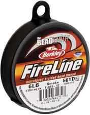 Fireline Smoke grey 0.006" Bead Thread 50 Yd Braided  Bead Stringing Cord 6LB