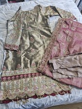 pakistani indian wedding/party wear dress Shalwar Kameez 