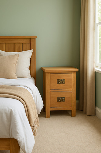 Oak drawer bedside - drawer,