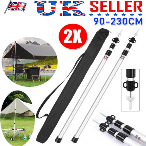 Tent poles telescopic - 2x,