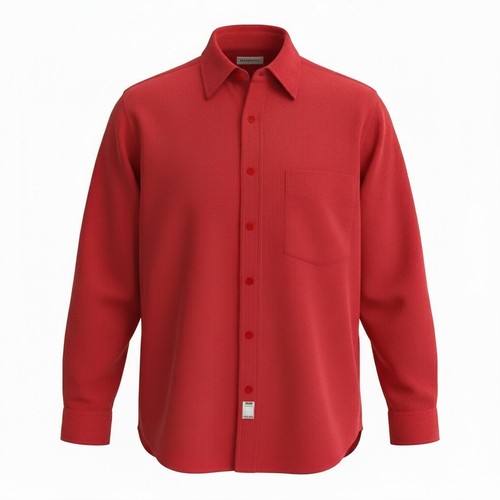 Stefanel red corduroy shirt - red,