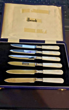 Lovely vintage set of 6 fruit knives from Harrods