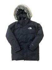 THE NORTH FACE Mcmurdo Hooded Parka Jacket Size S Black Down Filled RRP £450