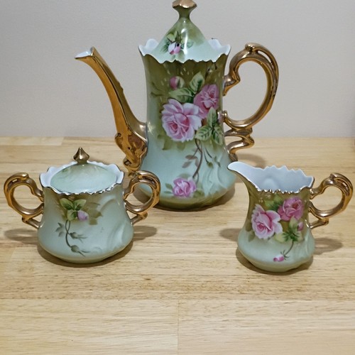 Lefton hand painted floral - lefton,