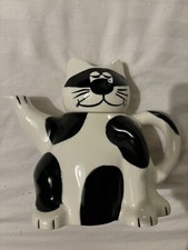 Whittard of Chelsea Alley Cat Large Tea Pot Cat Ceramic in Good Condition