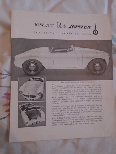 Jowett jupiter provisional - r4,,