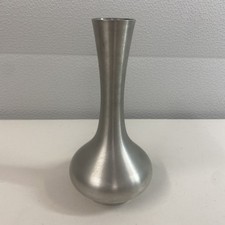 Vintage Royal Selangor Cast Pewter Bud Vase Shapely  Polished