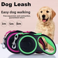 3M/5M/8M Retractable Dog Lead Heavy Duty Extending Puppy Pet Training Leash Tape