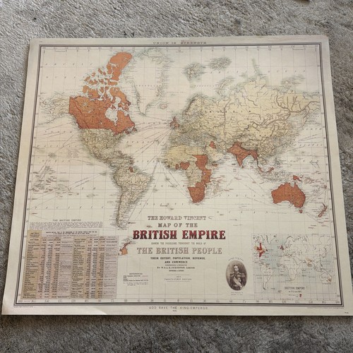 Map the british - the, empire