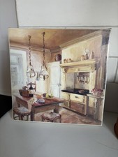 Vintage Laura Ashley Kitchen Canvas Picture Wall Art Home Decor