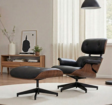 Uk Tall Eames Style Lounge Chair And Ottoman Swivel Armchair