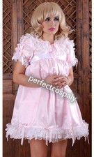 Sissy ~ Maid Pink Satin
