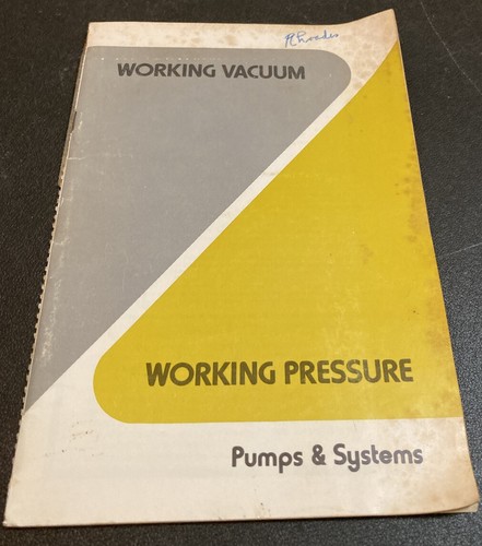 Working vacuum pressure pump - vacuum,