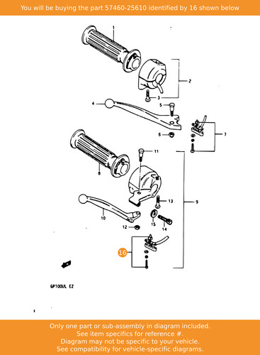 Suzuki switch 57460 25610 oem - 57460-25610,