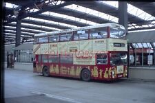 35mm slide 1985 Leyland Bus Halifax Market Livery Bradford With Copyright