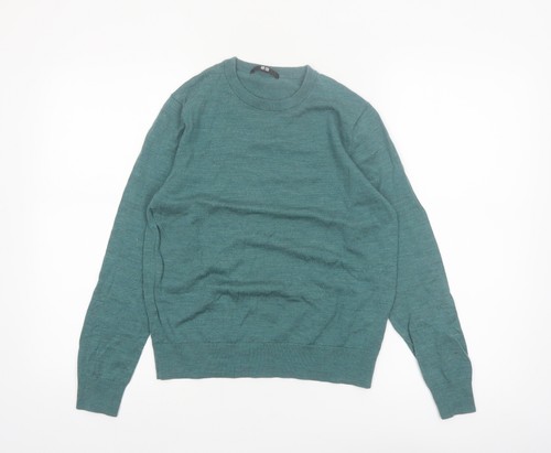 Uniqlo women green merino - merino, wool