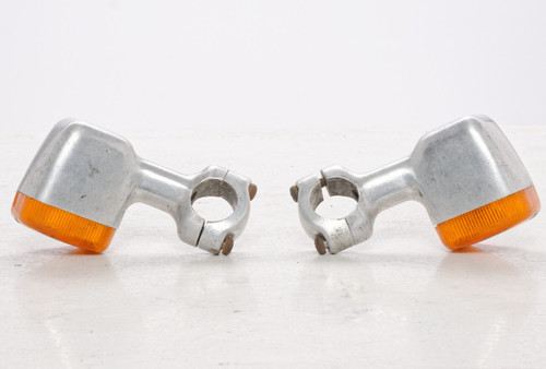 Vintage aluminum turn signals - aluminum,