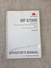 Genuine Massey Ferguson 6700S Operator's Manual Operation Old Stock