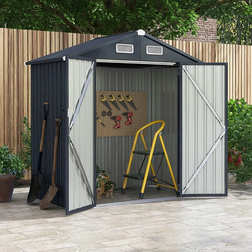 Metal garden storage shed - metal,