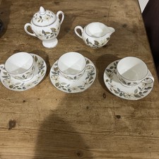 Vintage Wedgwood Beaconsfield Part Tea Set, Sugar Bowl, Jug