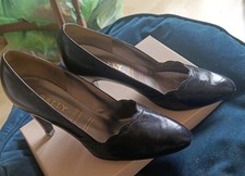 Bally Black Leather Court