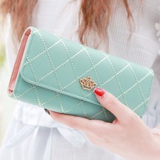 Ladies Women PU Leather Wallet