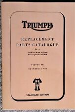 Triumph Parts Book Bonneville 650 Trophy 1968 UK Motorcycles Free UK Postage
