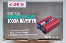  Durite 1000W 24V DC to 230V AC Compact Modified Wave Voltage Inverter