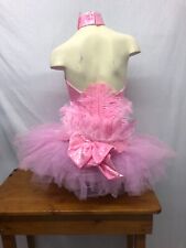 Pink Las Vegas Showgirl Outfit Corset Delux M UK 10 Burlesque 
