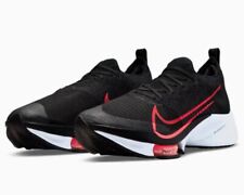 Nike Air Zoom Tempo Next% Flyknit Black Flash Crimson White- Size UK 8