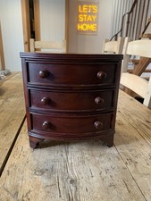 Miniature Apprentice/Salesman Mahogany Bow Fronted Chest of Drawers