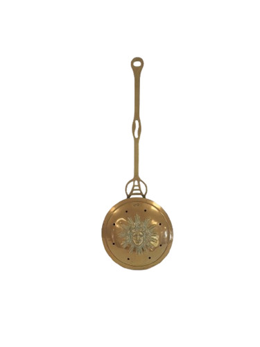 Unusual vintage brass bed - brass,